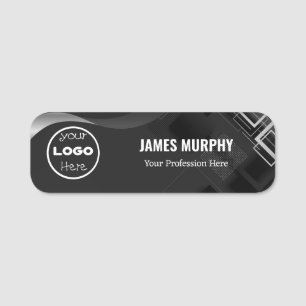 Personalized Logo Employee Magnetic Or Safety Pin  Name Tag