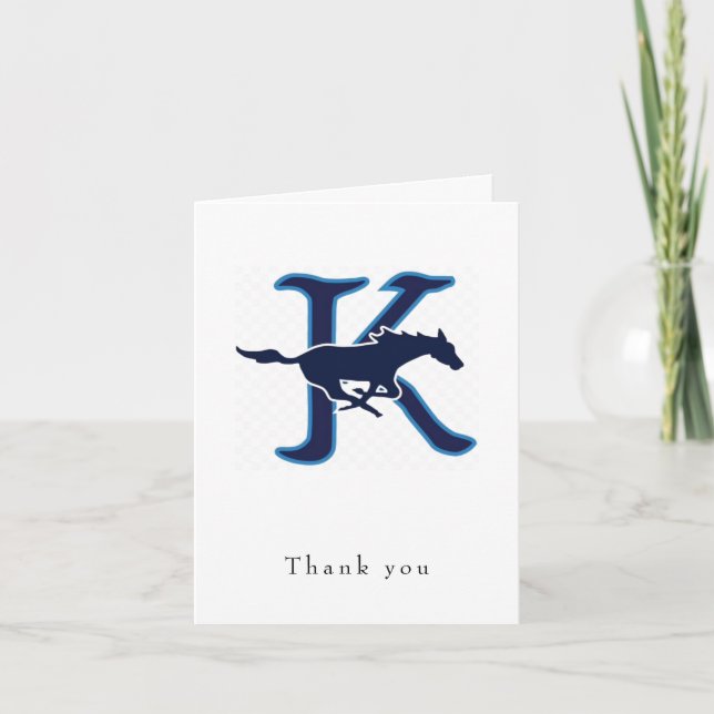 Personalized Logo Folded Thank You Card (Front)