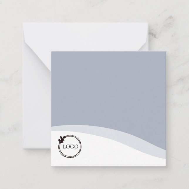 Personalized Logo Light Blue Card (Front)