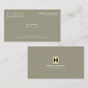 Personalized Logo, Medical Professional, Physician Business Card