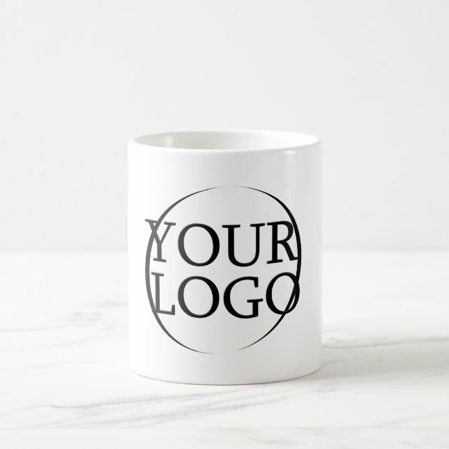 Personalized Logo Modern Trendy Photo Collage  Coffee Mug (Center)