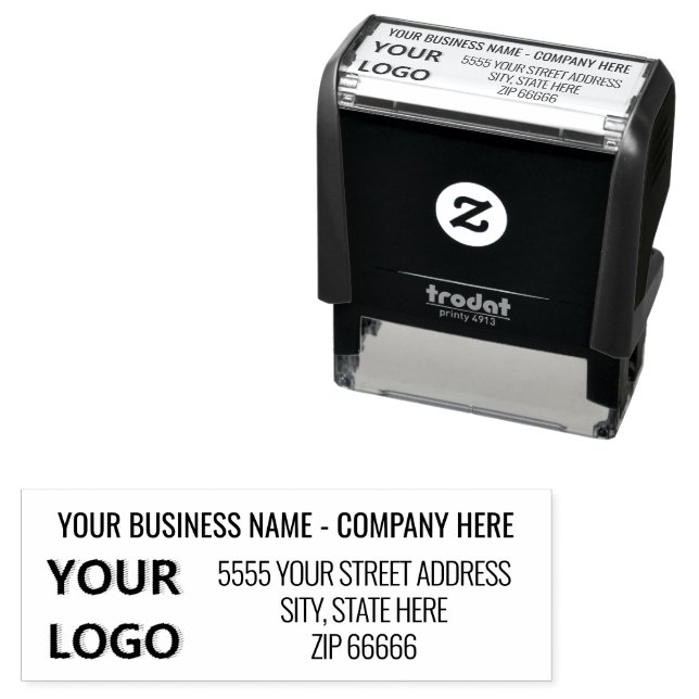 Personalized Logo Name Address Business Stamp (In Situ)