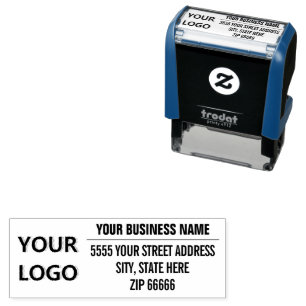 Personalized Logo Name Address Self-inking Stamp