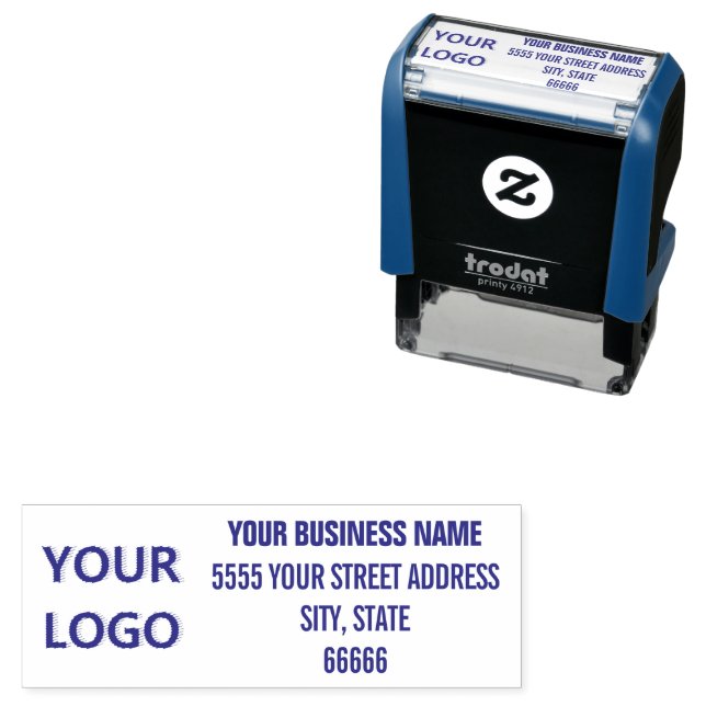 Personalized Logo Name Address Self-inking Stamp (In Situ)