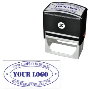Personalized Logo Name Website Owal Stamp