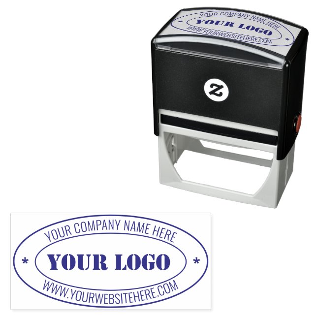 Personalized Logo Name Website Owal Stamp (In Situ)