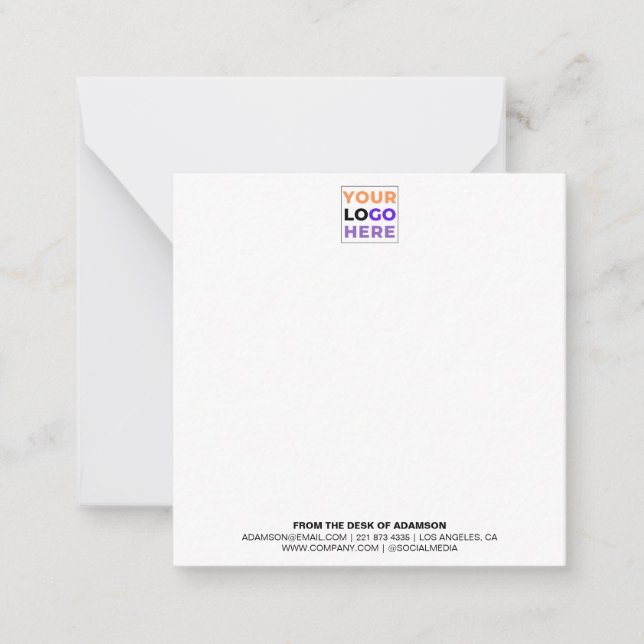 Personalized Logo No Minimum | Custom Office Card (Front)