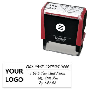 Personalized Logo or Photo Address Stamp Template