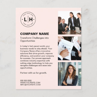 Personalized Logo Photo Modern Business Flyer