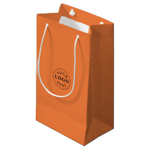 Personalized Logo Princeton Orange Small Gift Bag