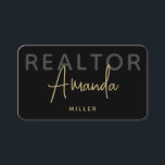 Personalized Logo Realtor Broker Real Estate Agent Business Card<br><div class="desc">Elevate your professional presence with our Personalized Logo Realtor Broker Real Estate Agent Business Card, meticulously designed to capture the essence of sophistication and effectiveness in real estate marketing. This premium business card template seamlessly combines a sleek, minimalist design with high-impact elements to ensure you stand out in any business...</div>