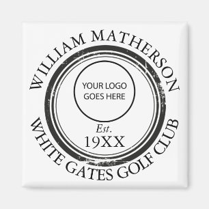Personalized Logo Retro Stamp Magnet