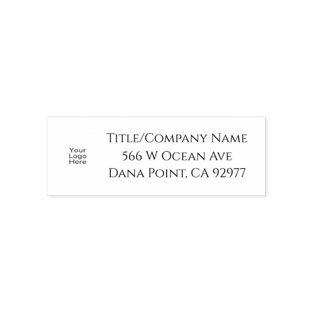 Personalized Logo Self Inking Rubber Stamp (Design)