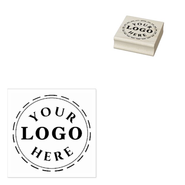 Personalized Logo/Symbol/Image 2"x2" size Wood Art Rubber Stamp (Stamped)
