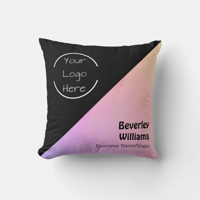 Personalized Logo - Text Office Decor Pillows (Front)