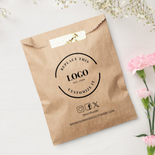 Personalized Logo Website Social Handle Business Favour Bag