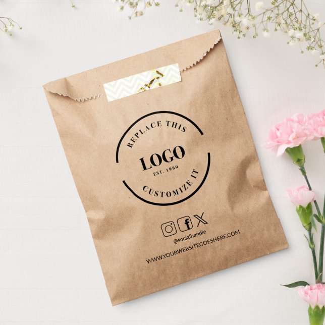 Personalized Logo Website Social Handle Business Favour Bag (Sealed)