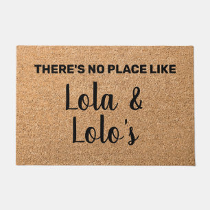 Personalized Lola & Lolo Grandparents Welcome Doormat