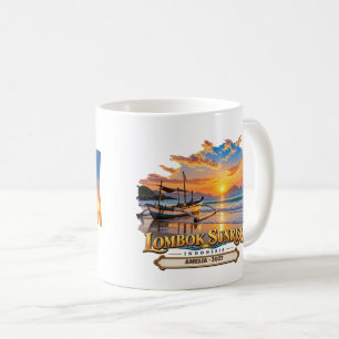 Personalized Lombok Sunrise Coffee Mug