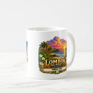 Personalized Lombok Sunset Coffee Mug