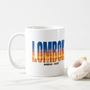 Personalized Lombok Sunset Paradise Coffee Mug