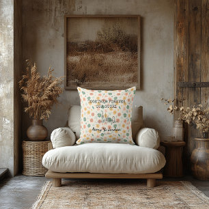 Personalized London Skyline Minimalist Pattern Outdoor Pillow