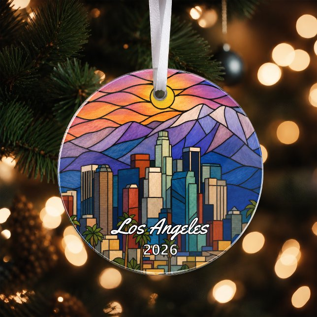 Personalized Los Angeles Acrylic Ornament, Custom  Ornament (Creator Uploaded)