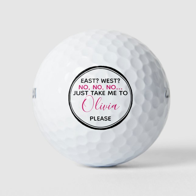Personalized Lost Ball Golf Balls (Front)