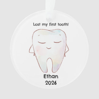 Personalized Lost My First Tooth Christmas Ornament