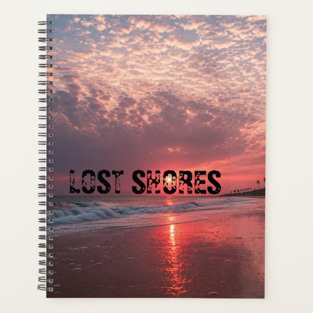 Personalized Lost Shores Beach Sunrise  Planner (Front)