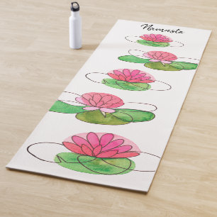 Personalized Lotus Namaste Yoga Mat