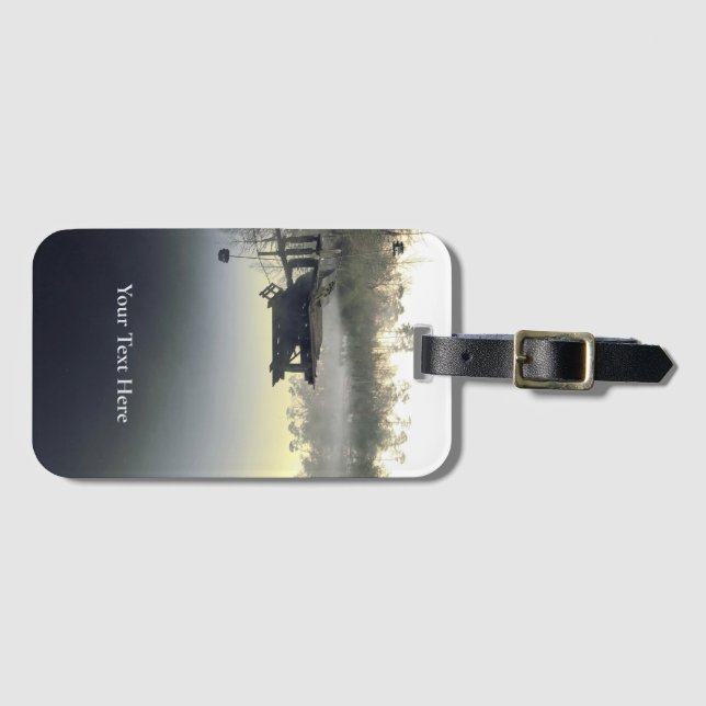 Personalized Louisiana Bayou Luggage Tag (Front Horizontal)