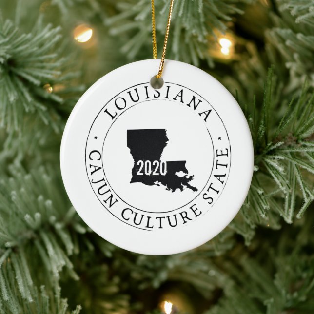 Personalized  Louisiana Ornament (Tree)