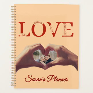 Personalized LOVE Acronym Photo Planner
