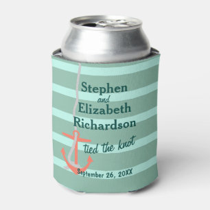Personalized Love Beachy Anchor Can Cooler