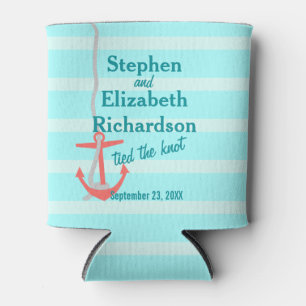 Personalized Love Beachy Anchor Can Cooler