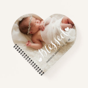 Personalized Love Blessed Baby Photo Notebook