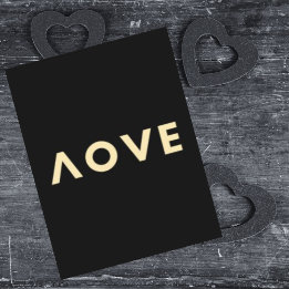 Personalized Love Cool Modern Minimalist Valentine Holiday Card