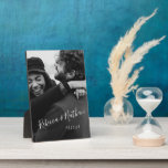 Personalized Love Couple Photo Wedding Date  Plaque<br><div class="desc">Personalized Love Couple Photo Wedding Date Plaque</div>