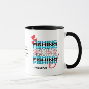 Personalized LOVE FISHING Christian  Mug