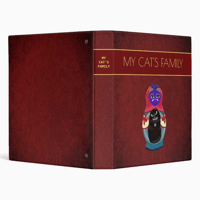 Personalized love for cats binder (Background)