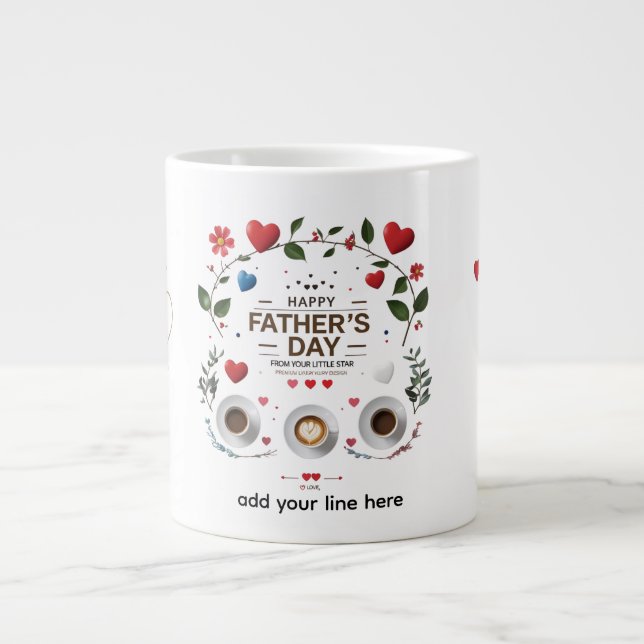 Personalized Love from Your Little Star Large Coffee Mug (Front)