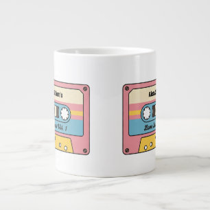 Personalized Love Jams Cassette Tape – Custom Name Large Coffee Mug