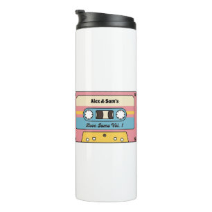 Personalized Love Jams Cassette Tape – Custom Name Thermal Tumbler