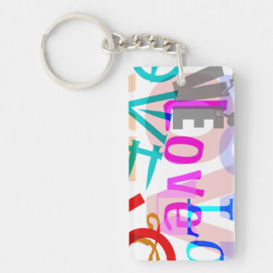Personalized LOVE Keychain
