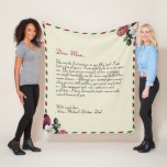 Personalized Love Letter Handwritten couples  Flee Fleece Blanket<br><div class="desc">For the Best grandmother and Mom gifts, Modern trendy Instagram family photo collage with your custom photos collage, with your personal message, and names for that special keepsake packed with years of memories. We love you, Mom, Grandma ... ... . DESIGN TIPS: Customize further to alter text size or font....</div>