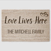 Personalized Love Lives Here Family