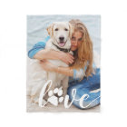 Personalized Love Paw Print Dog Lover Photo
