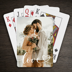 Personalized Love Photo Playing Cards