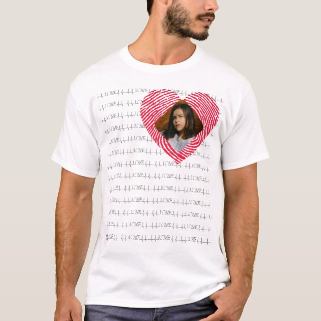 Personalized LOVE photo T-Shirt (Front)